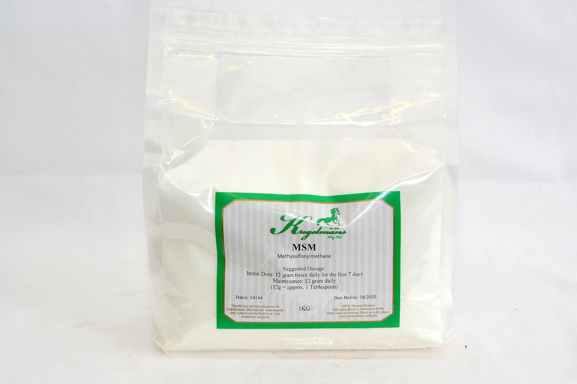 Kugelmans Msm 1kg (methylsulphonylmethane Powder).