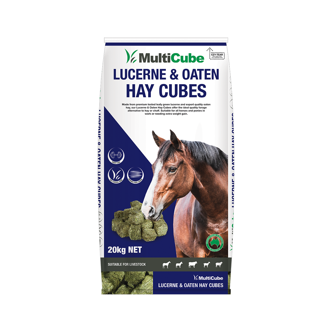 Multicubes Lucerne & Oaten Hay Cubes 20kg .