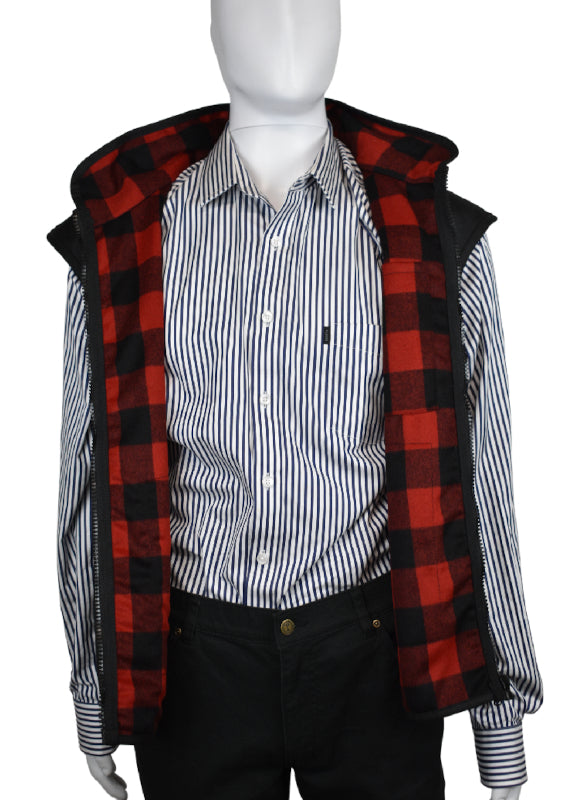 Styx Mill Due North Wool Lined Replica Vest - Black [CLR:Red SZ:M]