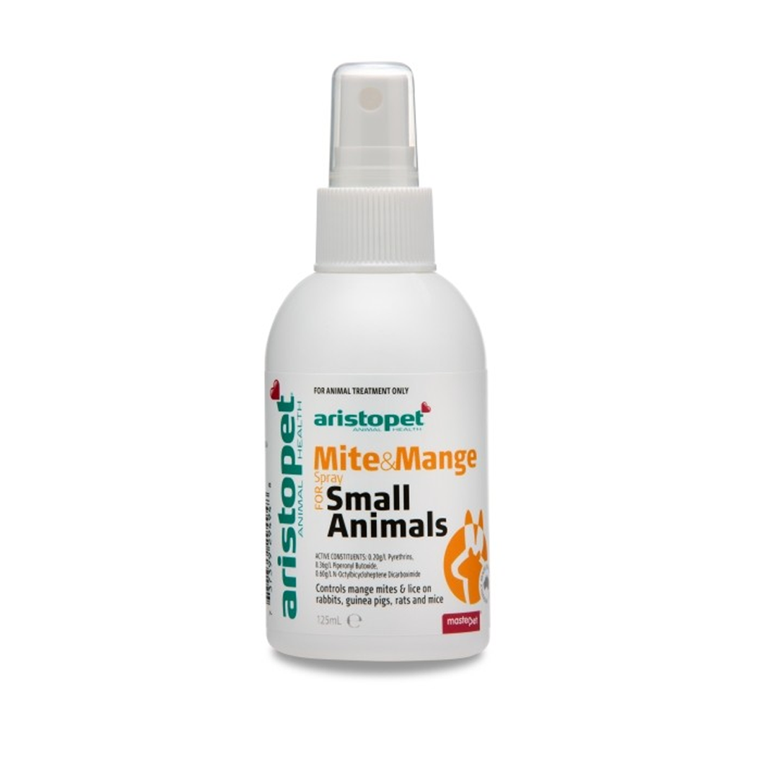 Aristopet Mite And Mange Spray For Small Animals 125ml.