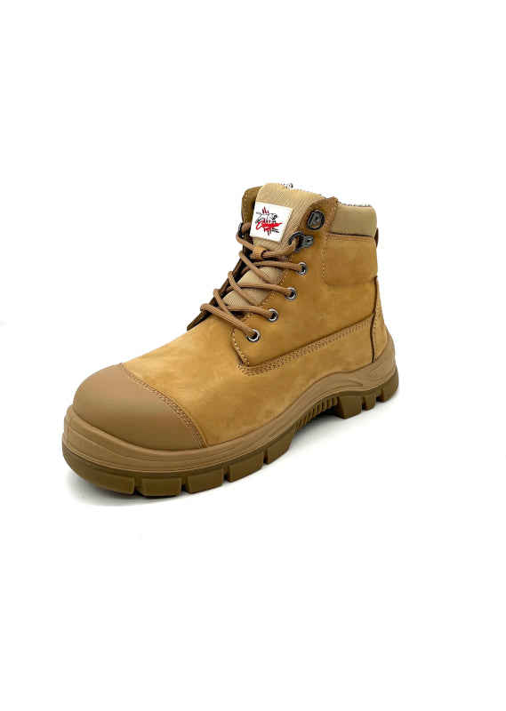 Cougar Footwear Arizona Composite Toe, Lace Up Boot with Zip Cover