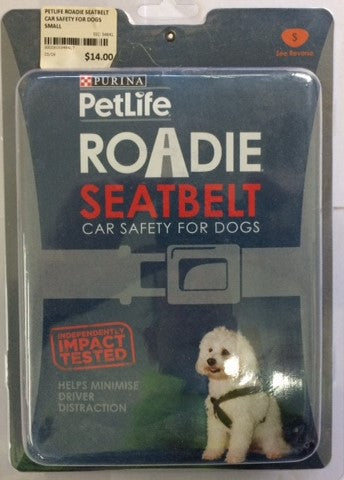 Petlife Roadie Seatbelt Car Safety For Dogs Small.