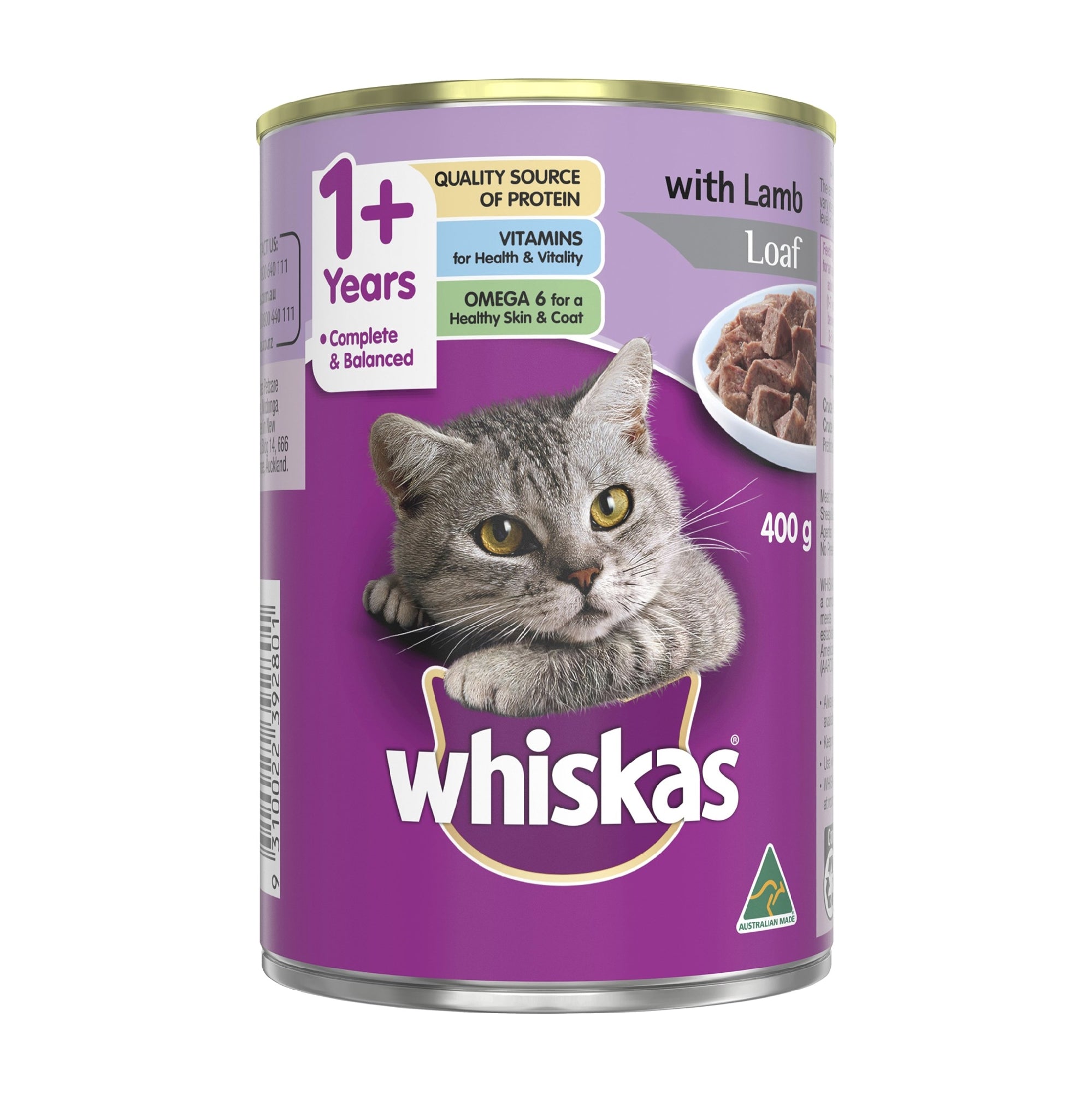 Whiskas Cat Cans 24x400gr All Varieties