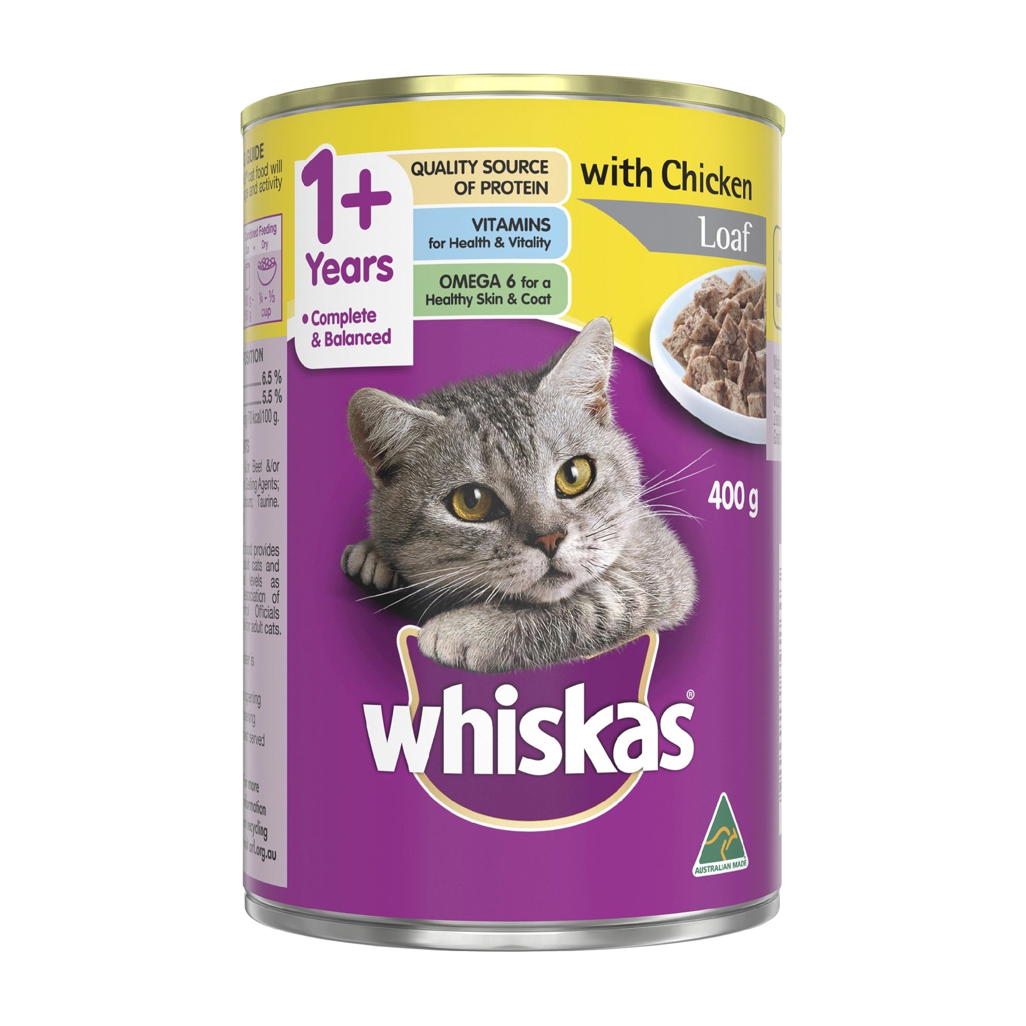 Whiskas Cat Cans 24x400gr All Varieties