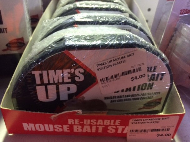 Times Up Mouse Bait Station Plastic.