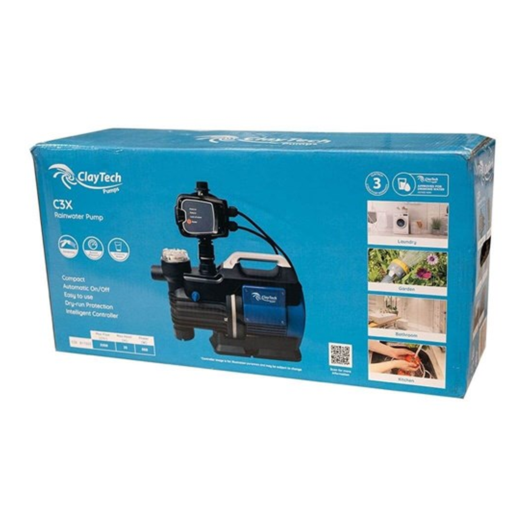 Claytech C3x 3 Tap Rainwater Pump.
