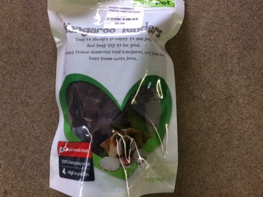 Vitapet Kangaroo Tenders 100g For Dogs.