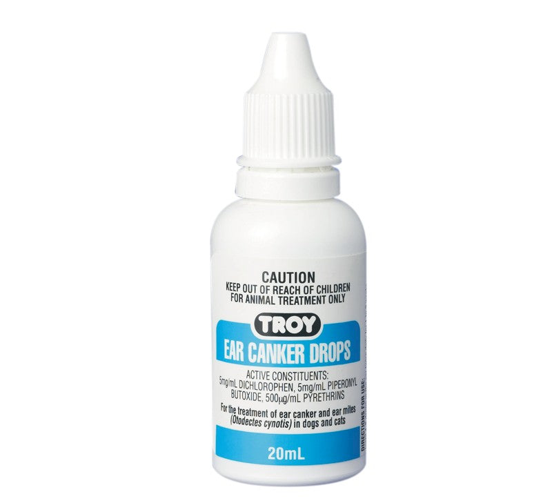 Troy Ear Canker Drops 20ml.