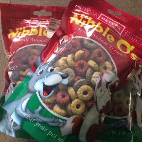 Nibble O's Small Animal Treats 120g Peters.