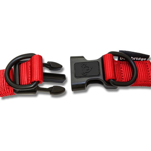 Bainbridge Nylon Dog Collar With Double D Ring Large 2.5x45-68cm.