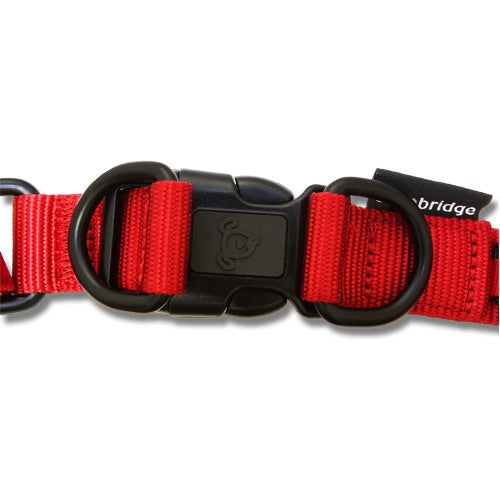 Bainbridge Nylon Dog Collar With Double D Ring Large 2.5x45-68cm.