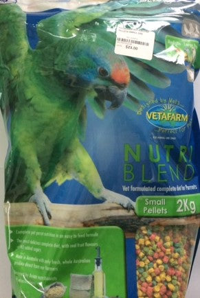 Vetafarm Nutriblend Pellets Small 2kg.