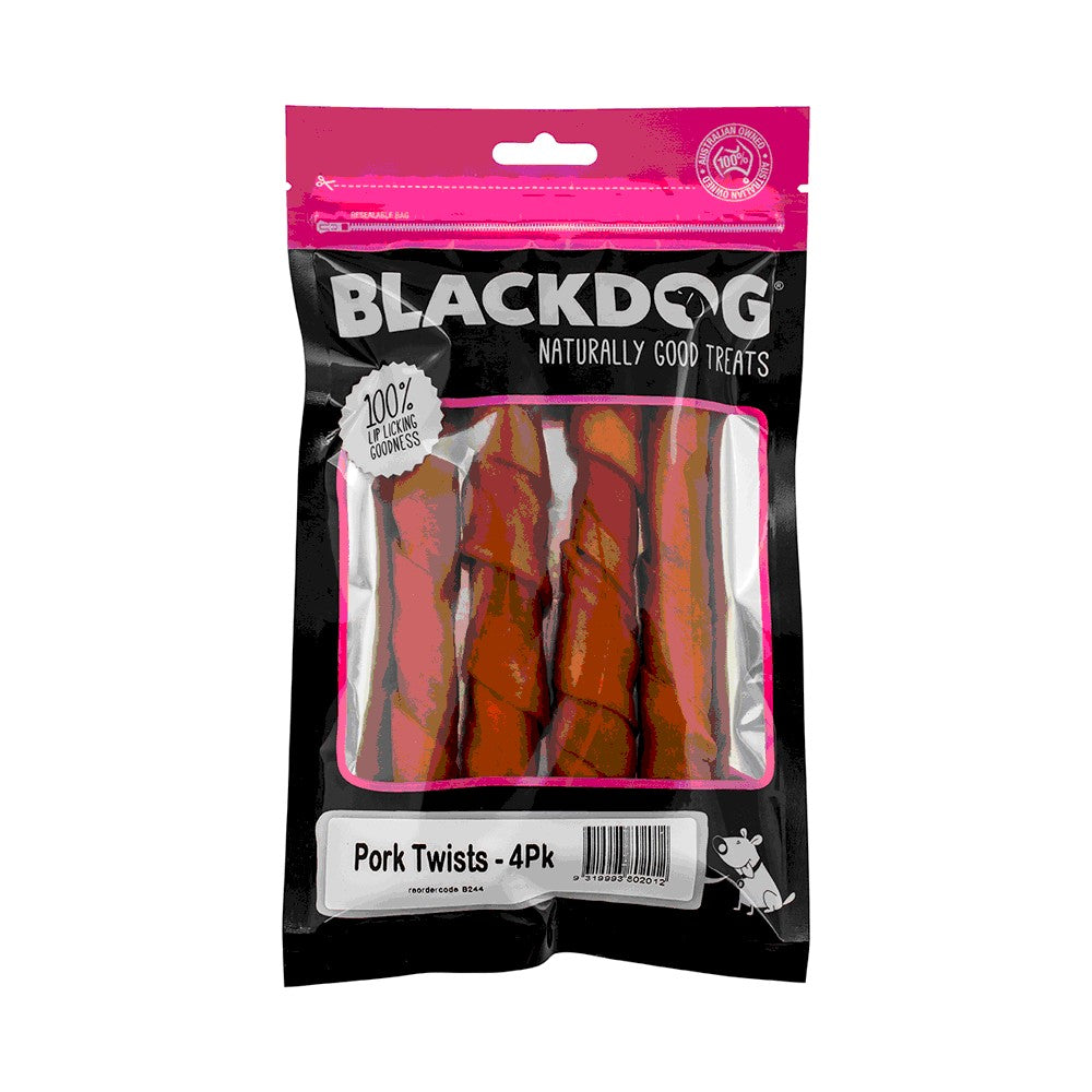 Blackdog Chicken Filled Pork Twist 4pk.