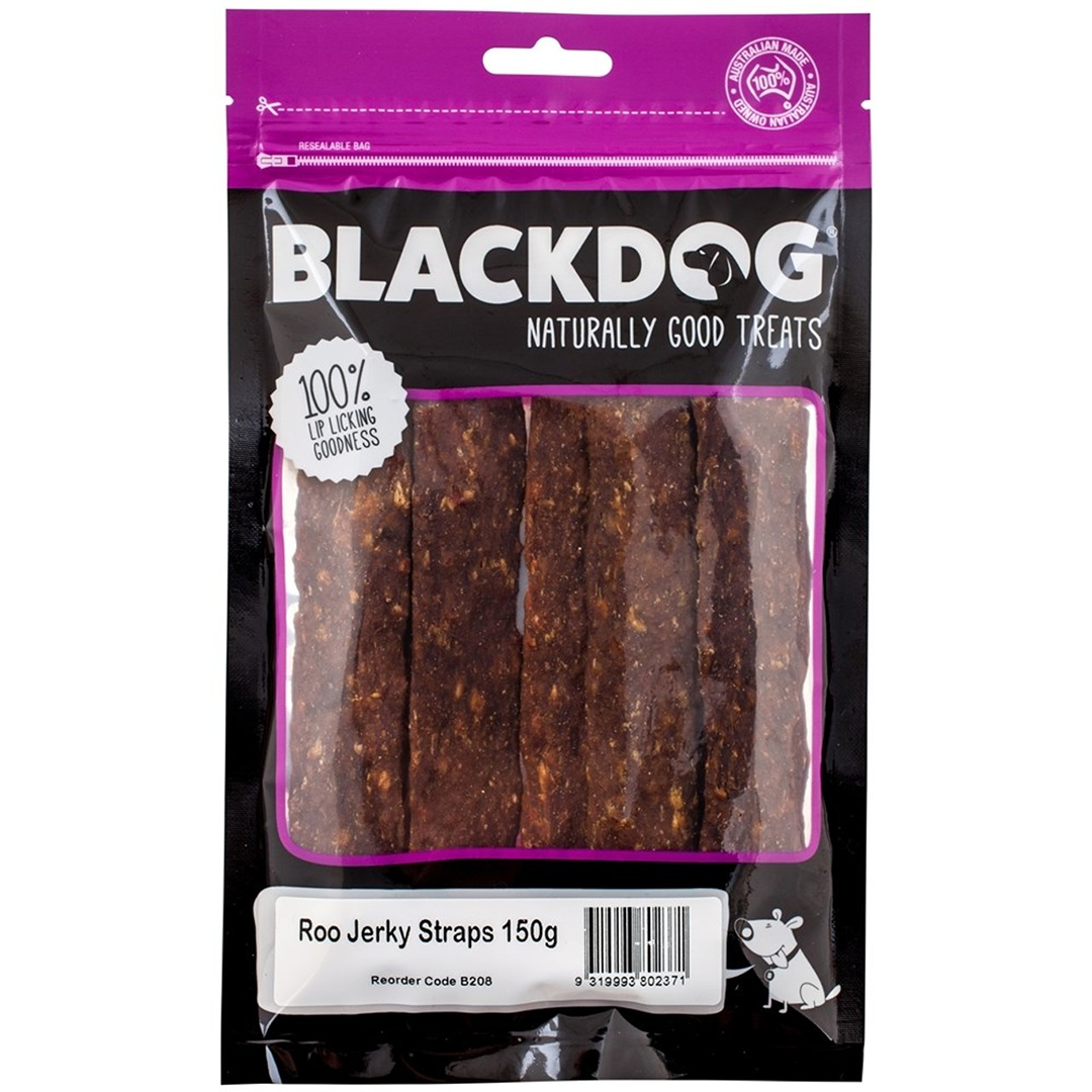 Blackdog Kangaroo Jerky Straps 150g.