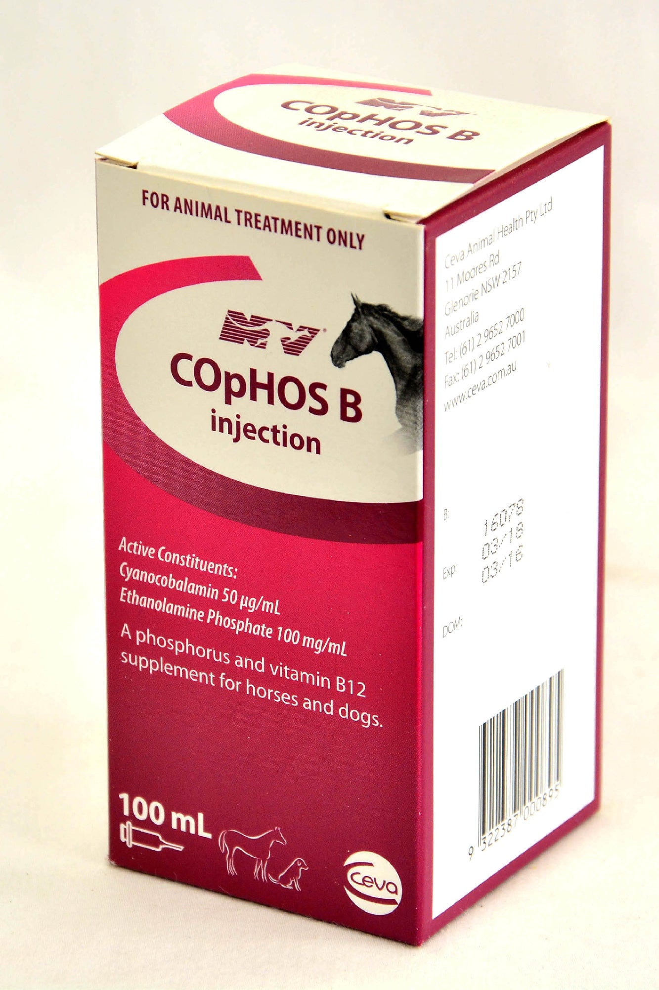 Nature Vet Cophos B Injection 100ml.