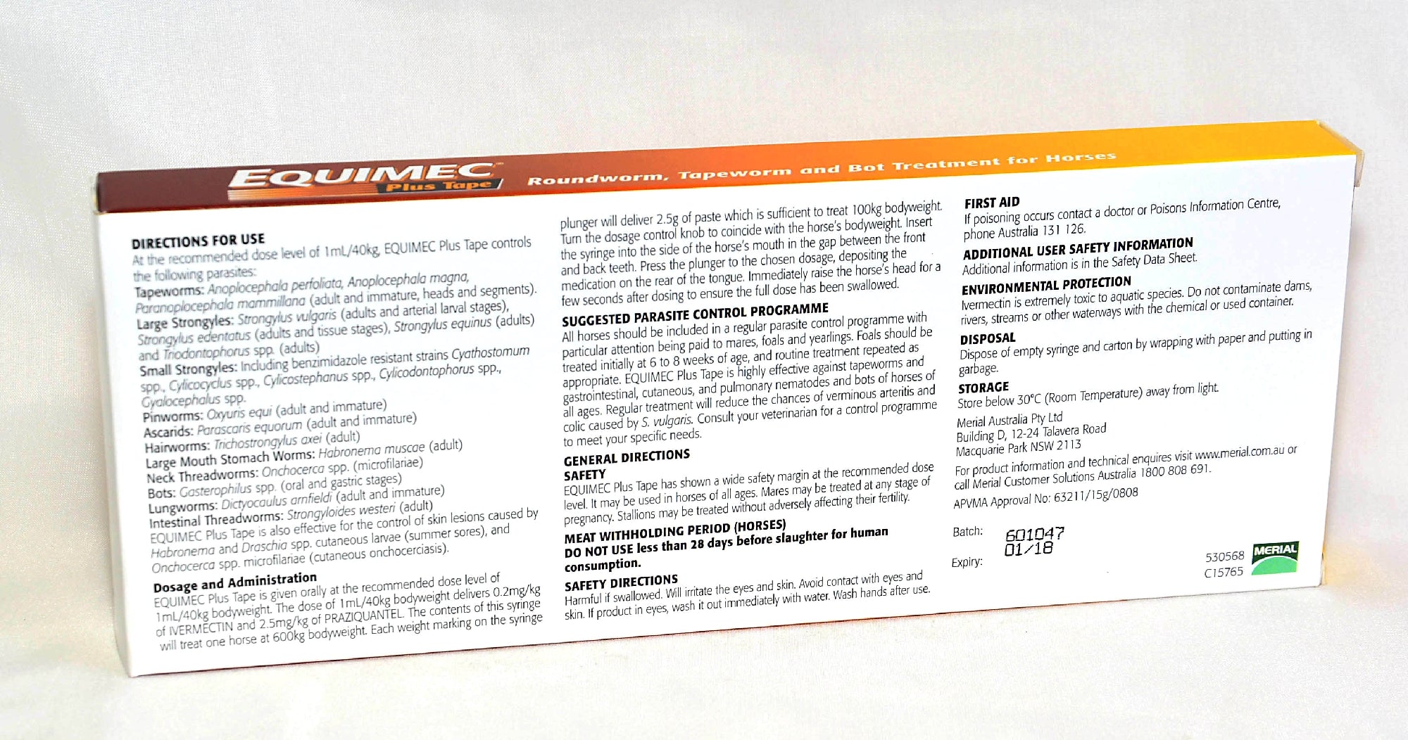 Equimec Plus Tape 15g.