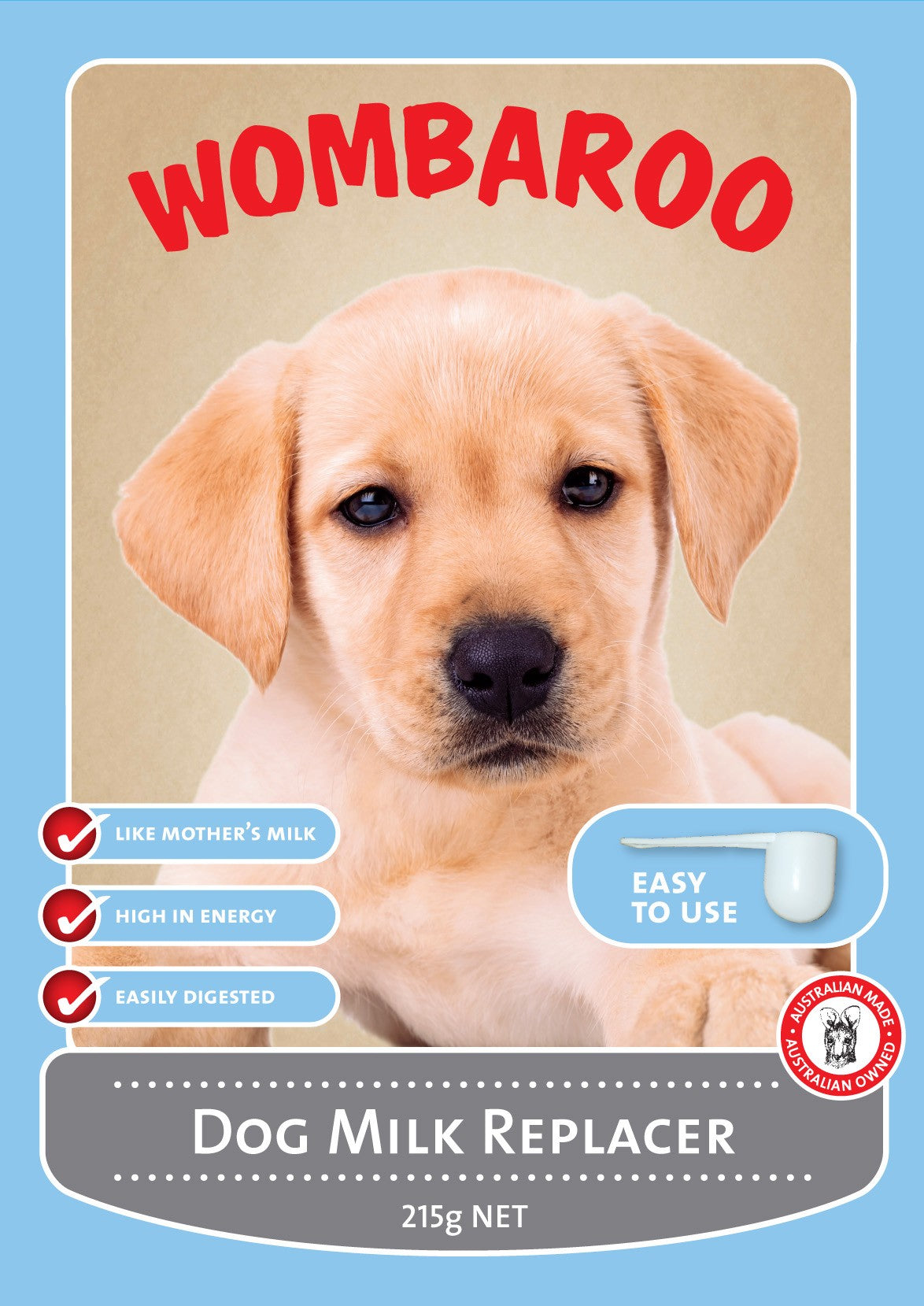 Wombaroo Puppy Milk 215gr.