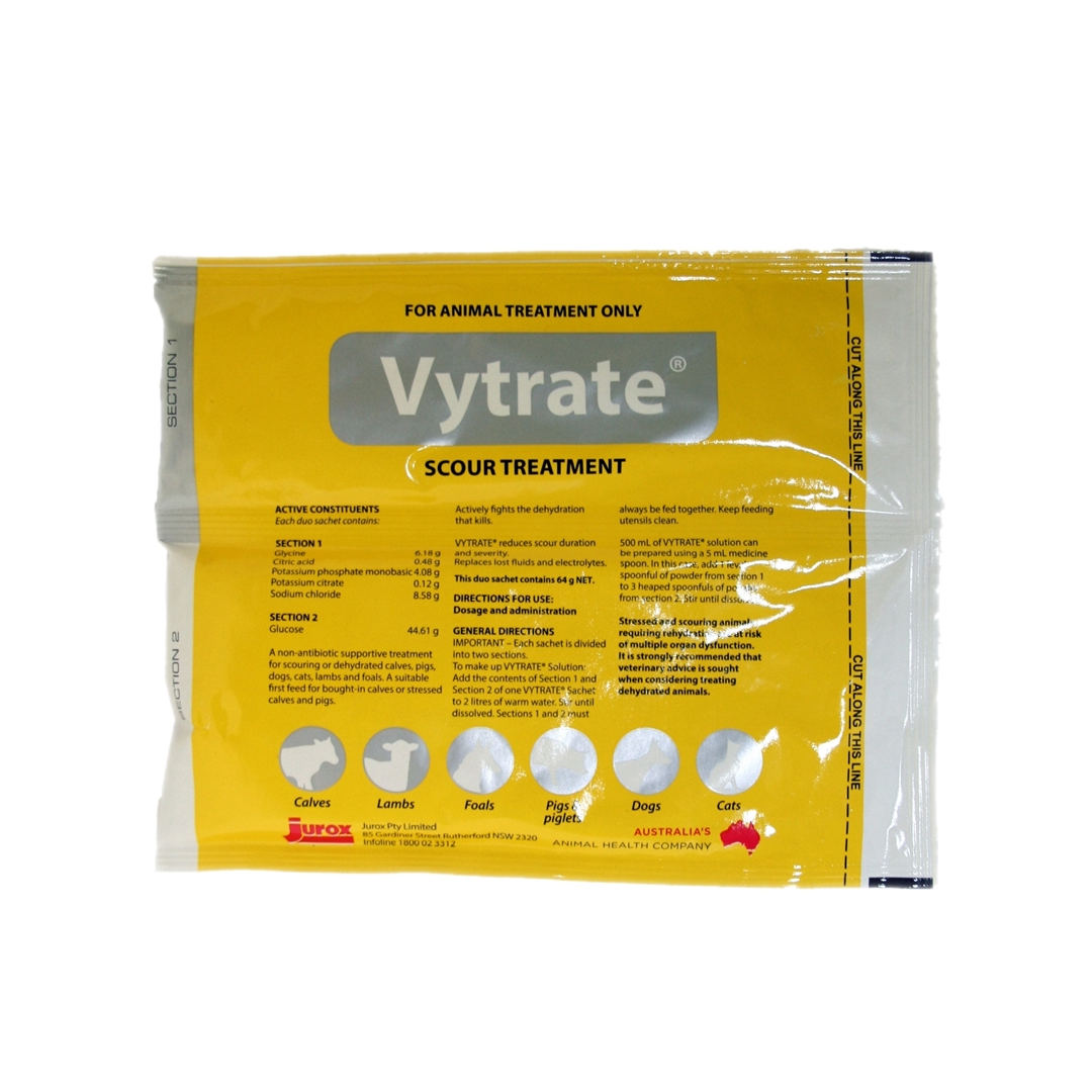 Jurox Vytrate Scour Treatment Sachet