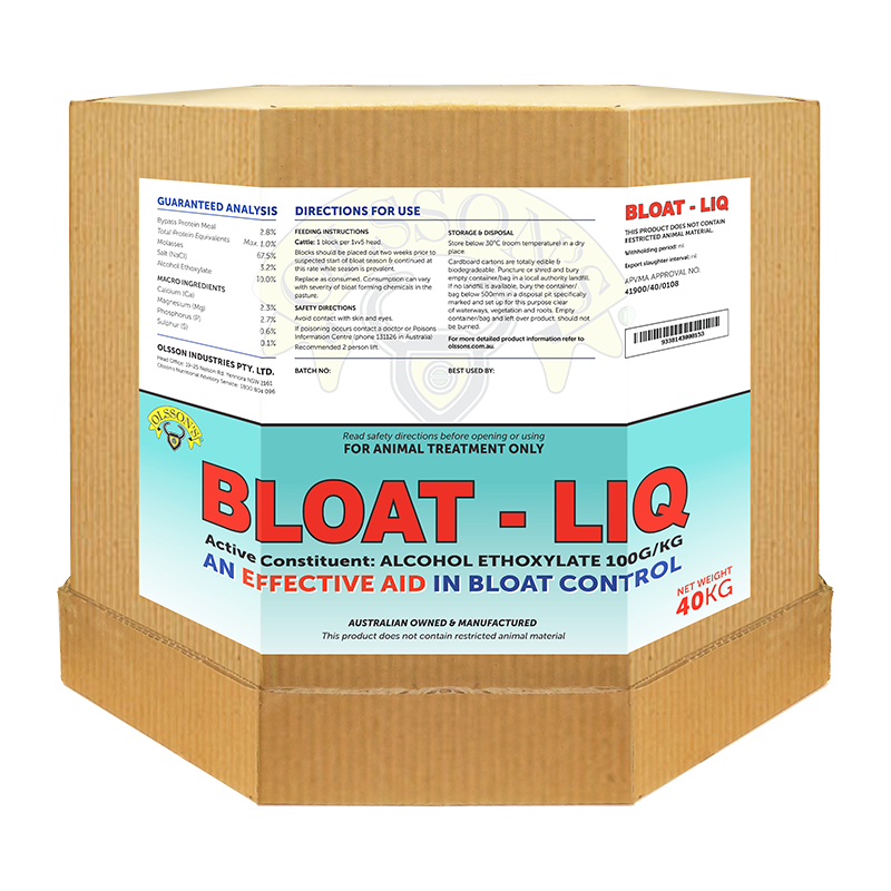 Olsson Bloat Liq - Bloat Block 15kg.