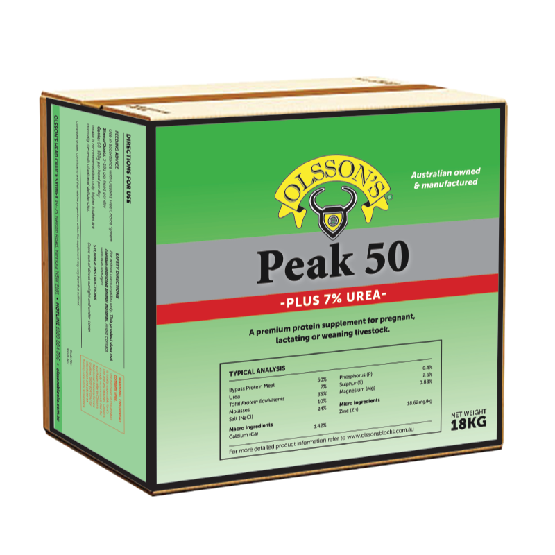 Olsson Peak 50 (plus 7% Urea) 18kg Olssons.