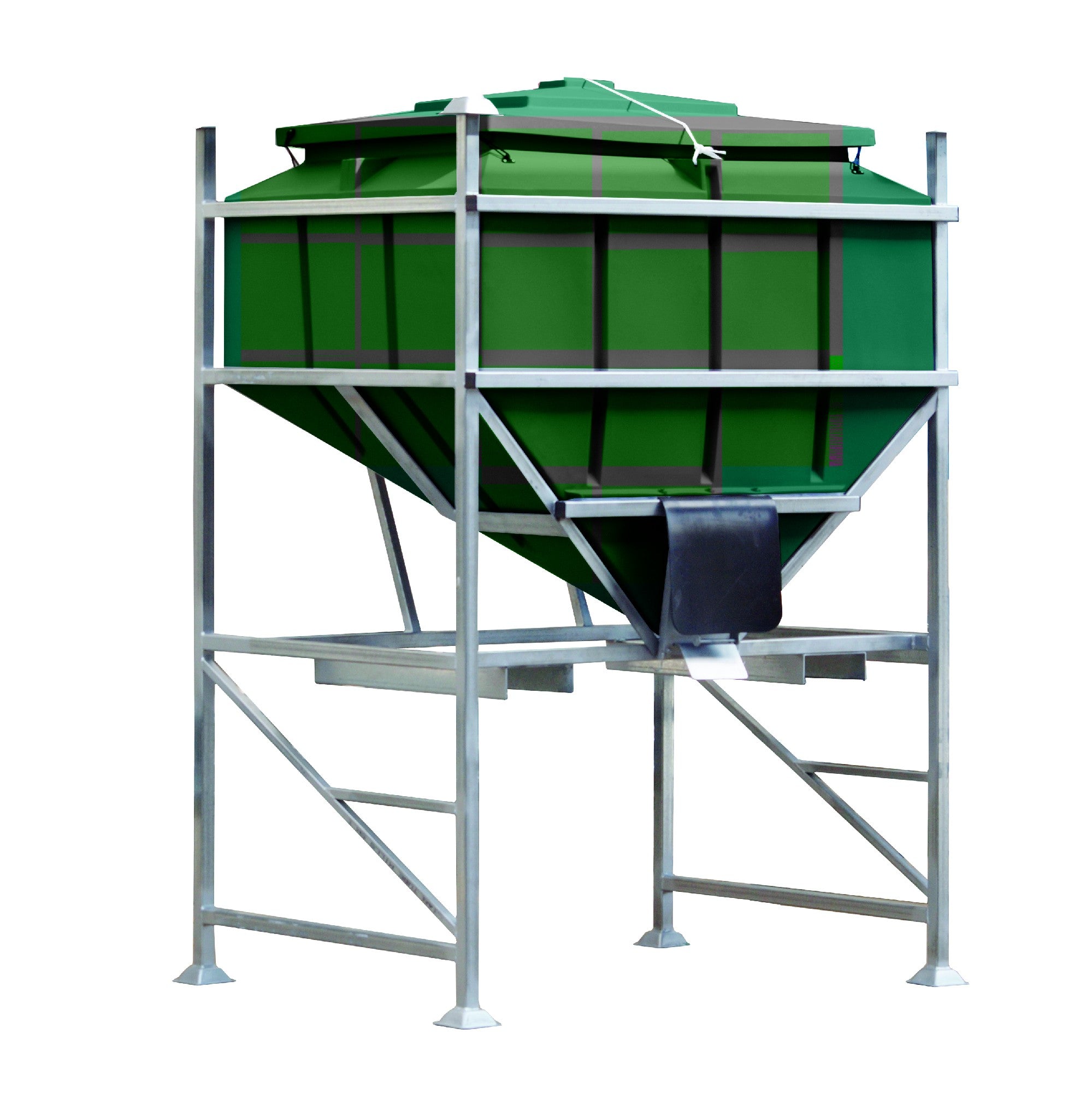 Polymaster Bulka Bin - Dry Feed - 1.2m3 - Extended Legs