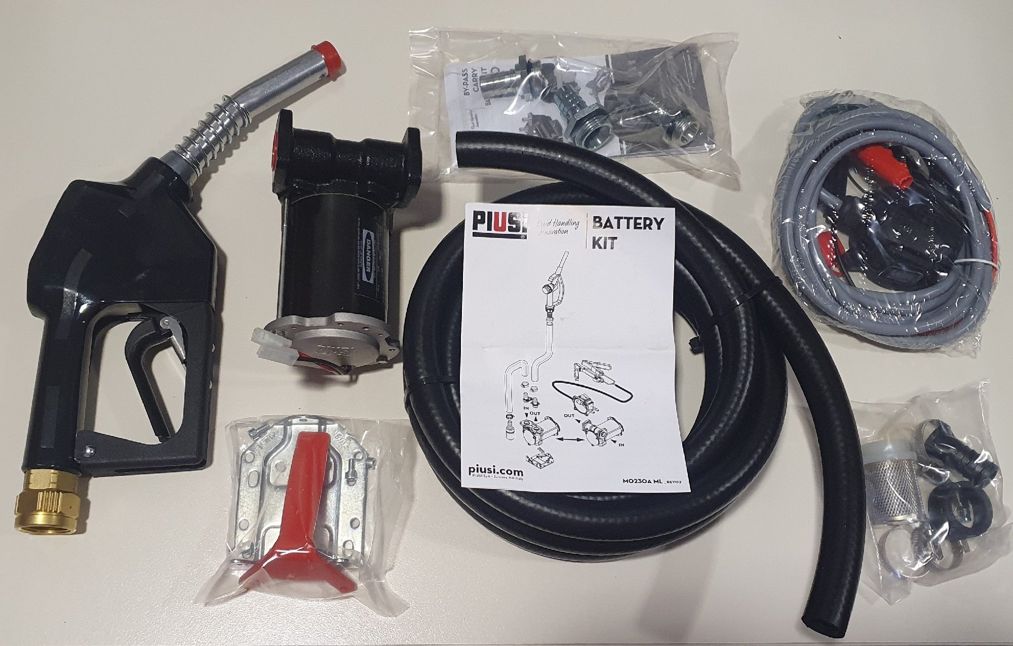 Polymaster 50lpm Diesel Pump Kit (240v)- Inc 4mtr Hose + Auto Nozzle (piusi)