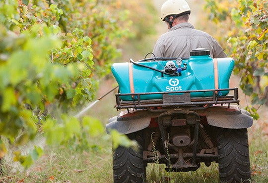 Rapid Spray 95 Litre Spot Ranger Sprayer With 12 Volt 8.3 L/min 60 Psi Pump, Pressure Regulator & Gauge, Front & Rear Interchangeable Hose Wraps With 6m Hose, A