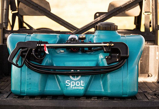Rapid Spray 95 Litre Spot Ranger Sprayer With 12 Volt 8.3 L/min 60 Psi Pump, Pressure Regulator & Gauge, Front & Rear Interchangeable Hose Wraps With 6m Hose, A
