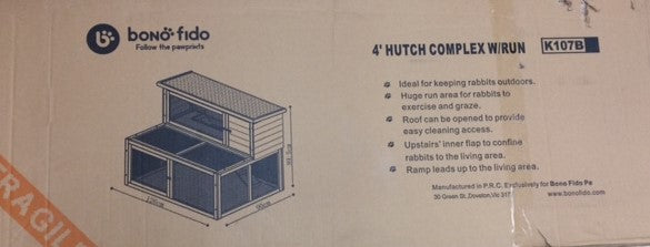 Rabbit Hutch 4' Complex.