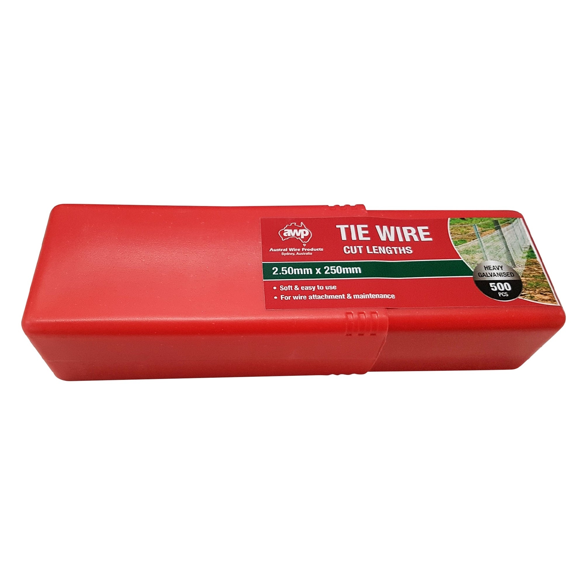 Awp Tie Wire Pre Cut Hvy Gal 2.55mm X 250mm 5kg.