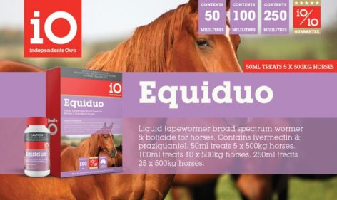 Io Equiduo Liquid Tape Wormer 250ml.