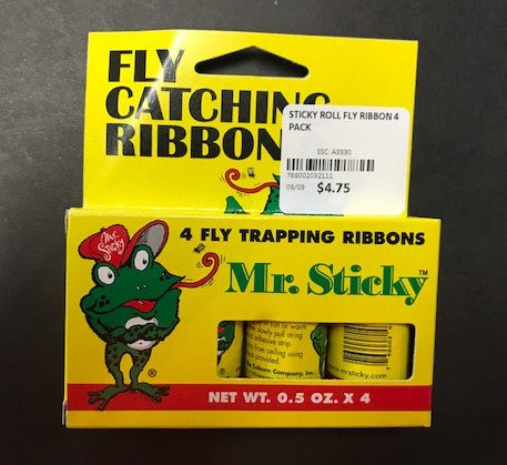 Sticky Roll Fly Ribbon 4 Pack.