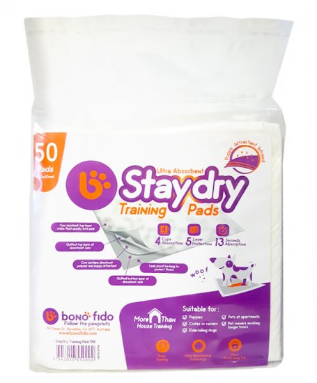 BONO STAY DRY TRAINING PADS 50PK.