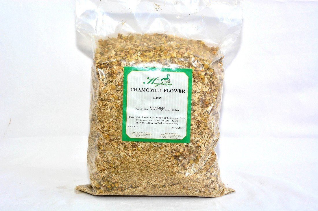 KUGELMANS CHAMOMILE FLOWERS 500G | Southside Stockfeeds Kilmore
