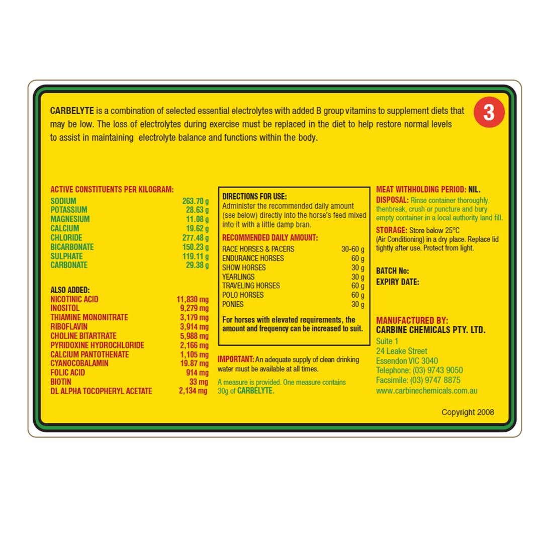Carbine Chemicals Carbelyte