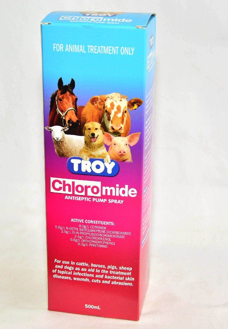 TROY CHLOROMIDE ANTISEPTIC PUMP SPRAY 500ML | Southside Stockfeeds Kilmore