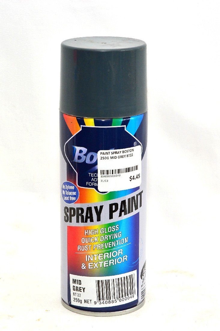 PAINT SPRAY BOSTON 250G MID GREY BT22 | Southside Stockfeeds Kilmore