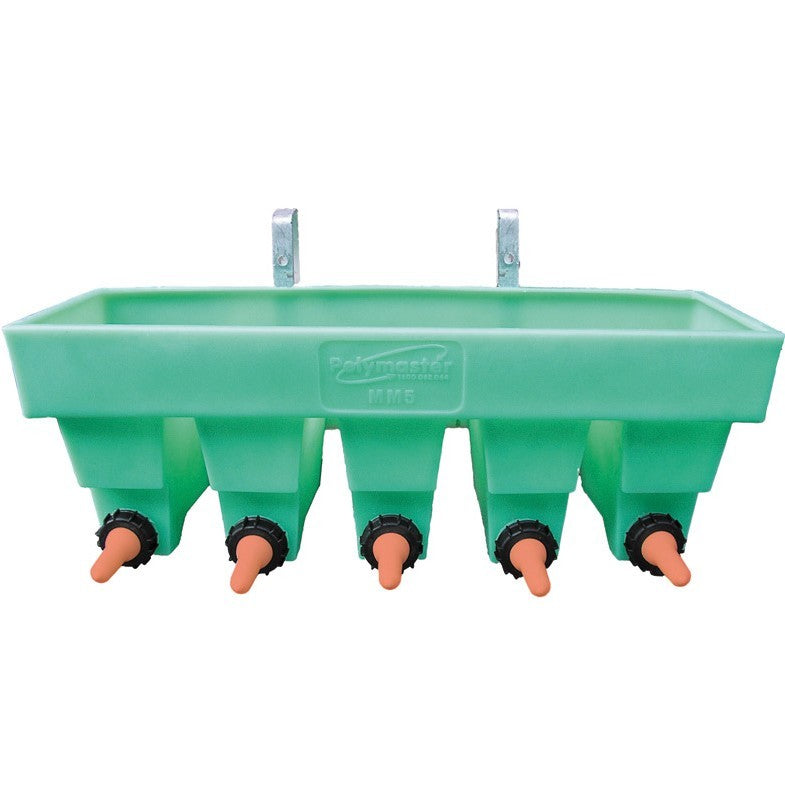 Polymaster 30ltr 5 Teat Fence Hung Gravity Divisional Feeder MM5P