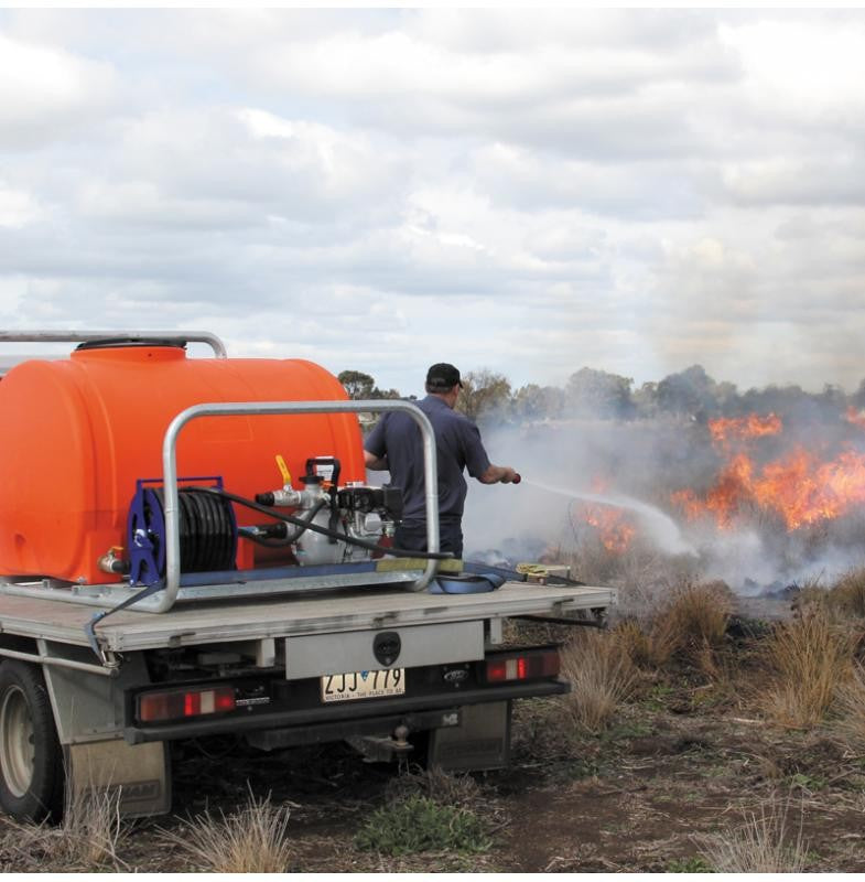 Polymaster fire skid mounted 800L 6.5HP HONDA PUMP