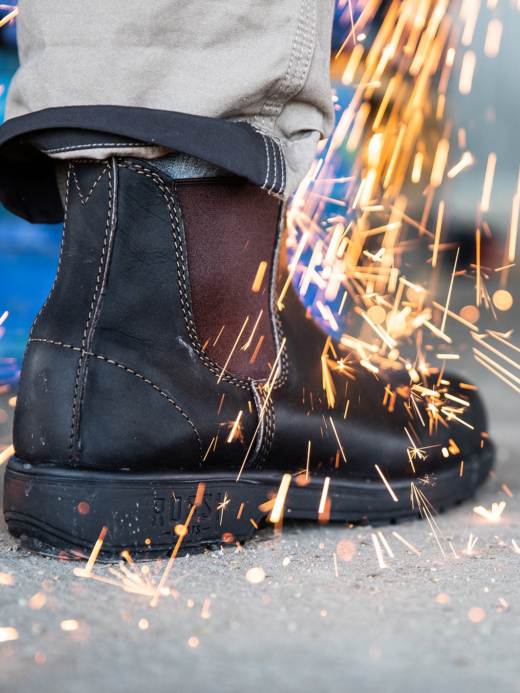 Rossi Boots 303 Endura Non-Safety Elastic Sided - Claret