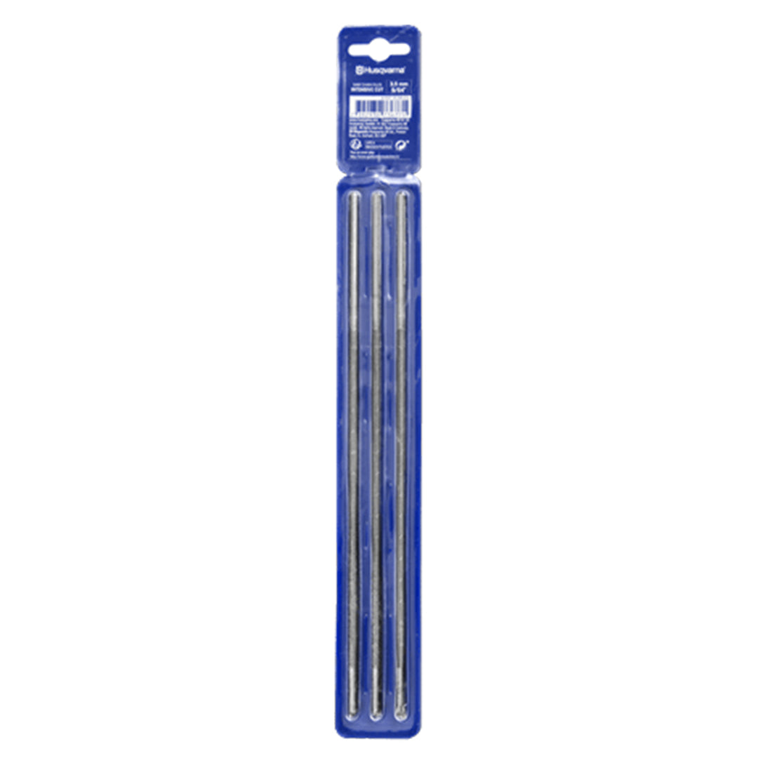 Husqvarna Round File - 5.2mm (13/64") Intensive Cut 3-File Pack