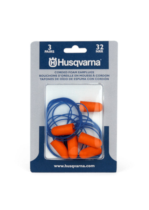 HUSQVARNA EAR PLUGS CORDED 3 PAIRS