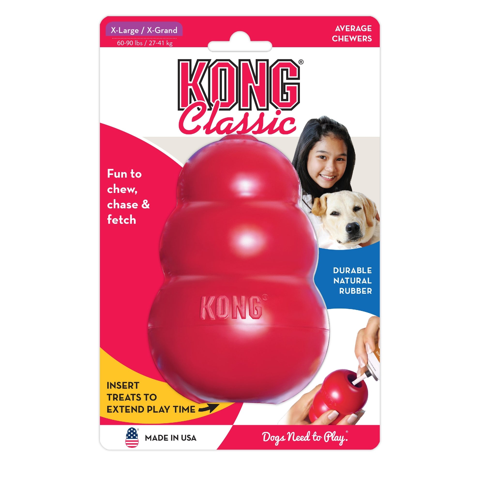 Kong Classic Xtra Large Red. [sz:xl]