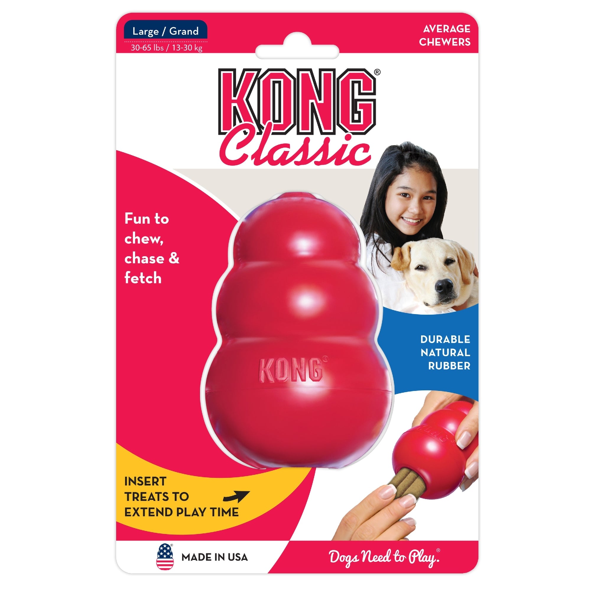 Kong Classic Large Red. [sz:large]