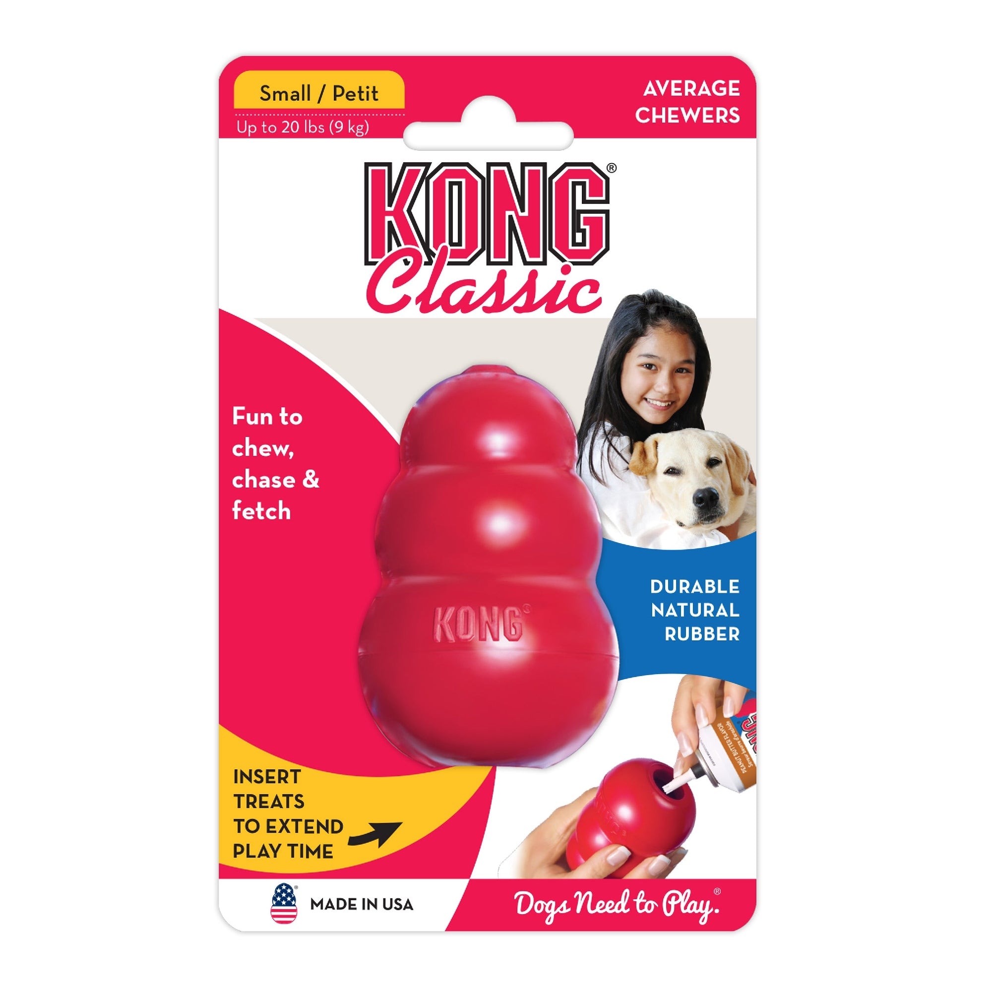 Kong Classic Small Red. [sz:small]