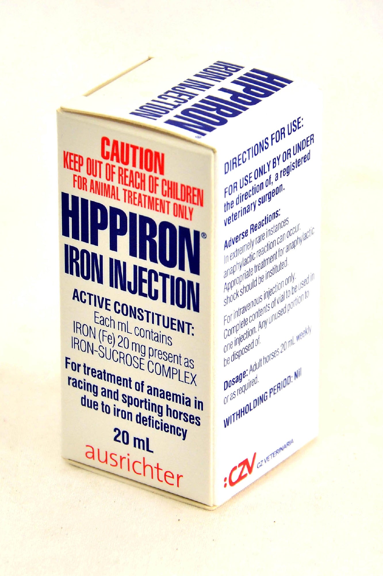 Hippiron Iron Injection 20ml Ausrichter.