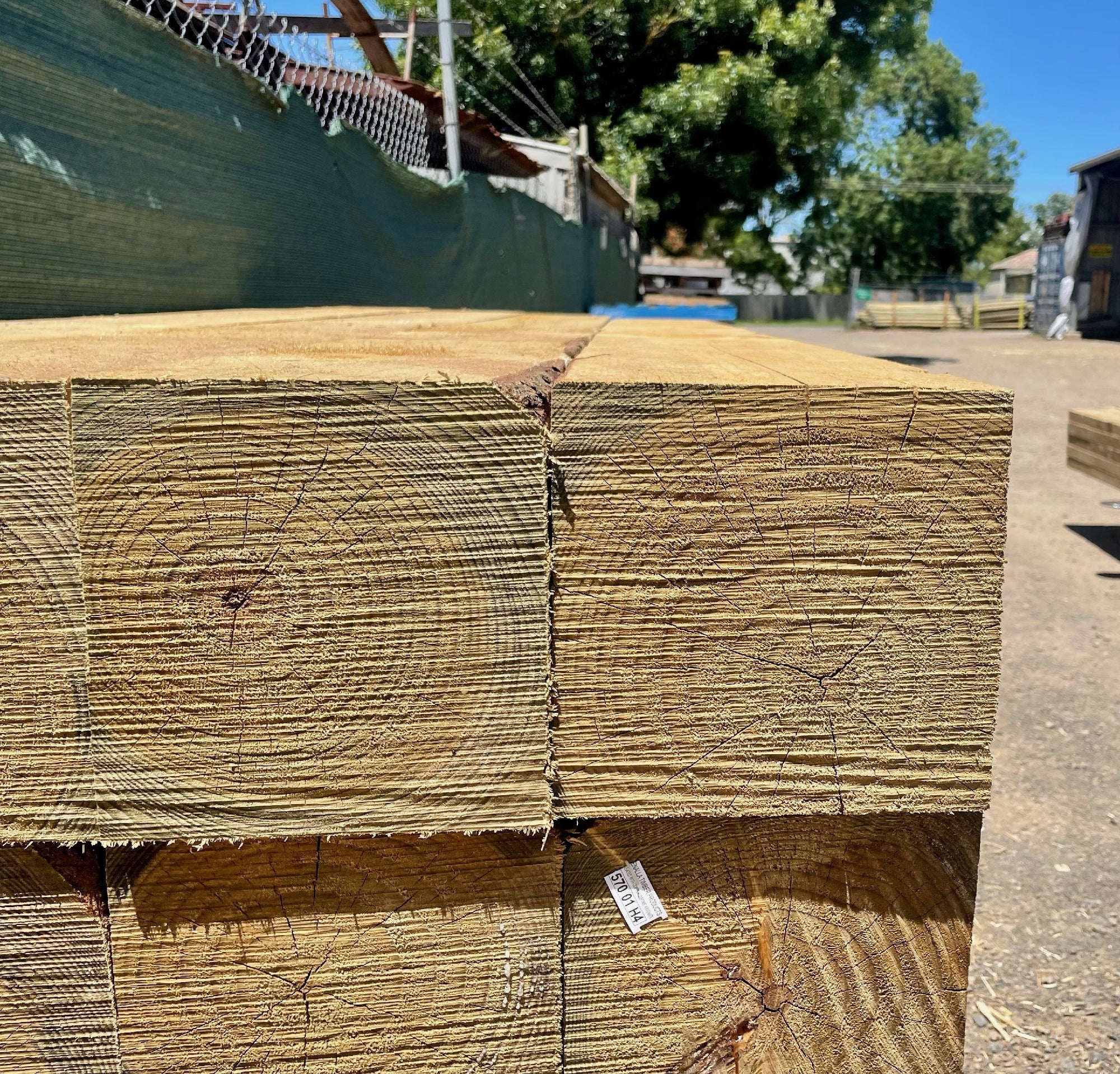 Pine Post Square. 2.4 200mm [M:2.4M MM:200MM]