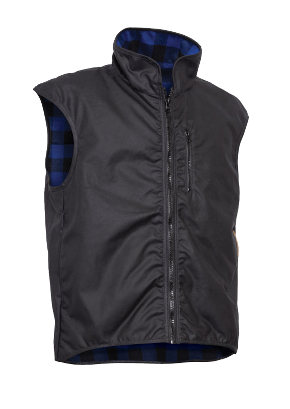 Styx Mill "Due South" Wool Lined Replica Vest - Black [CLR:Blue SZ:M]