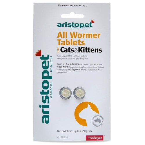 Aristopet All Wormer Tablets For Cats & Kittens 2 Pack