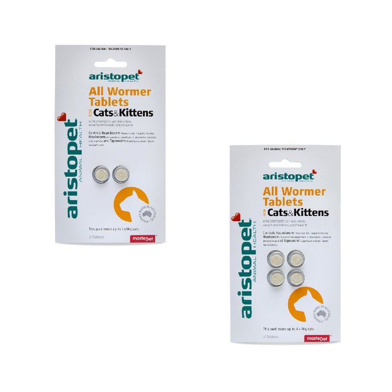 Aristopet All Wormer Tablets For Cats & Kittens 4 Pack